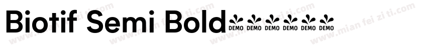 Biotif Semi Bold字体转换